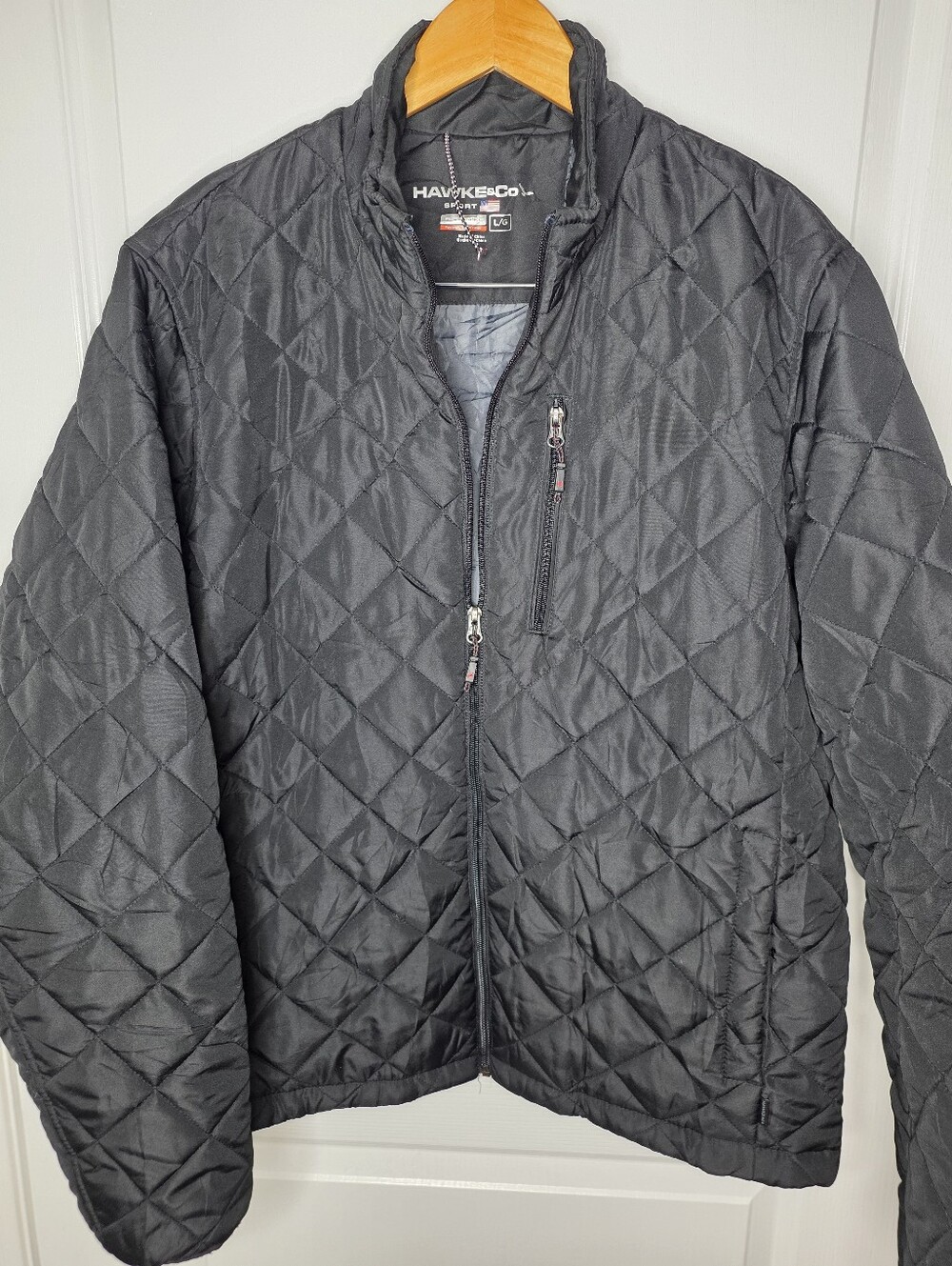 Hawke & Co. Men's Black Quilted Heritage Jacket SZ L